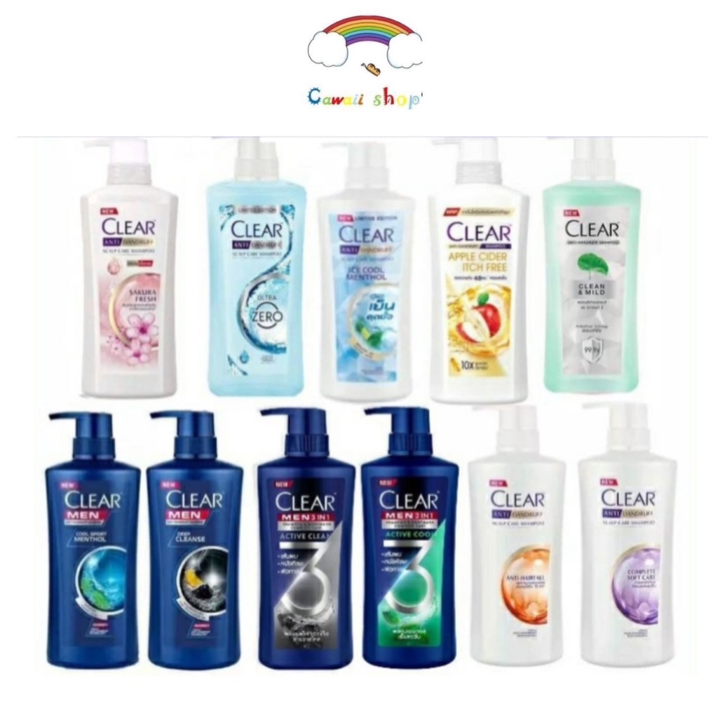 Clear เคลียร์ แชมพู หัวปั้ม แชมพูขจัดรังแค 360-435มล