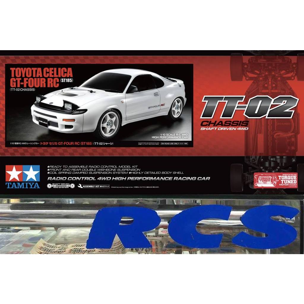 TAMIYA 58730A ชุดคิท TT-02 บอดี้ TOYOTA CELICA GT-FOUR RC (ST185) ไม่มีสปีดคอนโทรล without ESC สร้างและทำสีเอง (58730)