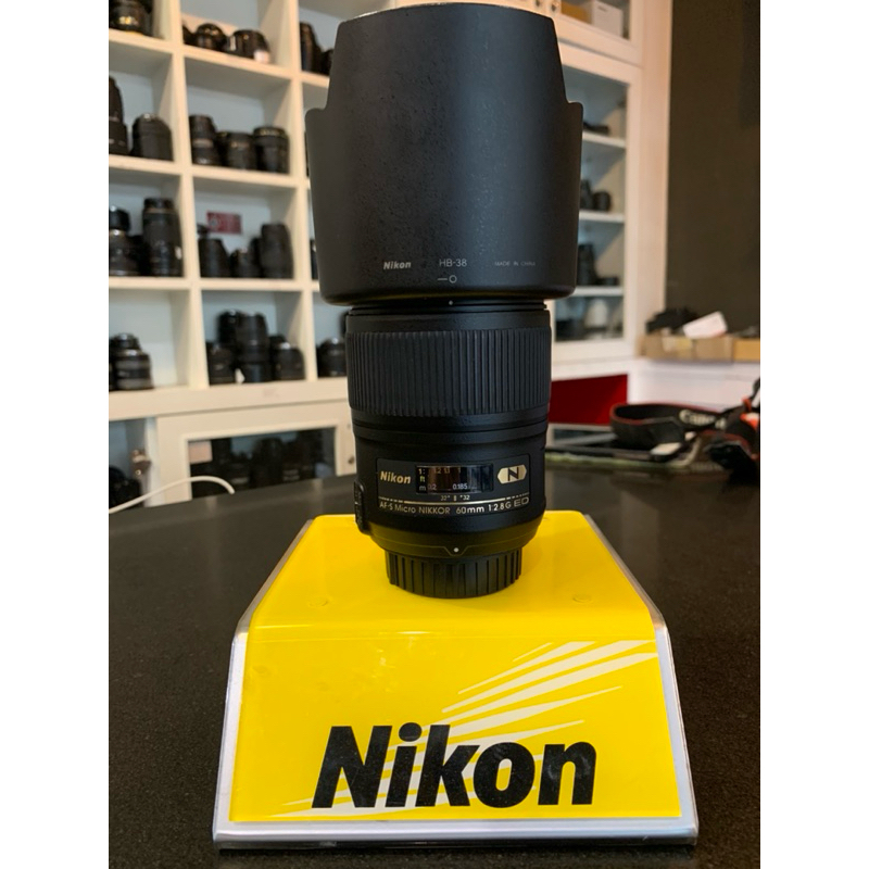 Nikon 60mm F2.8 G ED ครบฮู้ด ไม่มีกล่อง  ไม่มีฝุ่นรา 📸✅