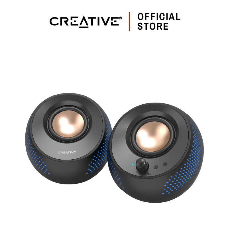 CREATIVE SPEAKER Pebble X  ลำโพง 2.0 USB-C พร้อม RGB สไตล์มินิมอล