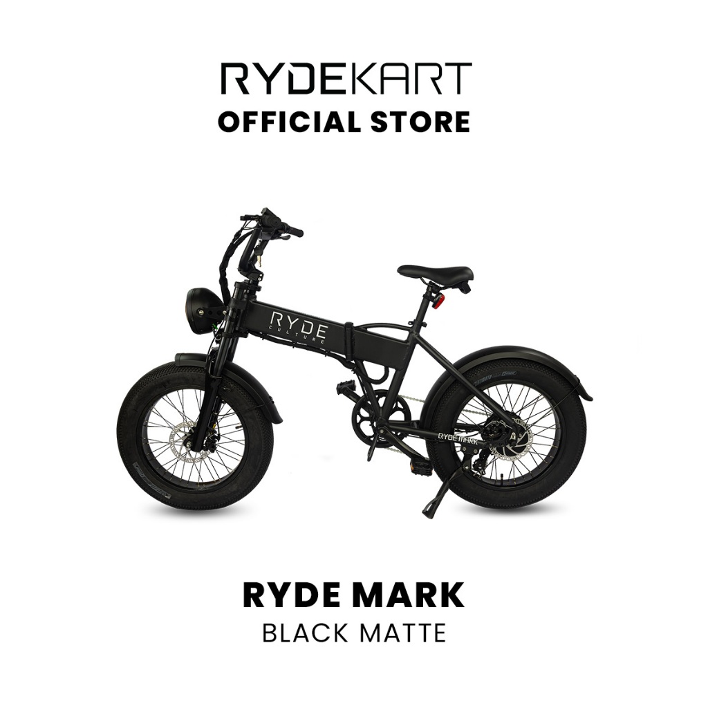 จักรยานไฟฟ้า Rydekartbike - รุ่น Ryde Mark - Electric Foldable FatBike (มอเตอร์ Bafang 250W, แบตเตอรี่ Samsung 36V 10Ah)