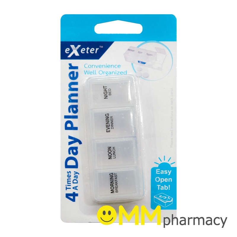 EXETER ตลับใส่ยา DAY PLANNER 4เวลา