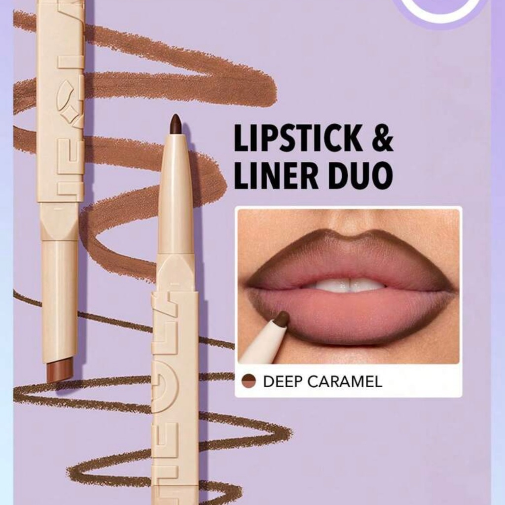 พร้อมส่ง SHEGLAM GLAM 101 LIPSTICK & LINER DUO-WARM NUTMEG ลิปดูโอ้ ลิปไลน์เนอร์ ลิปสติก