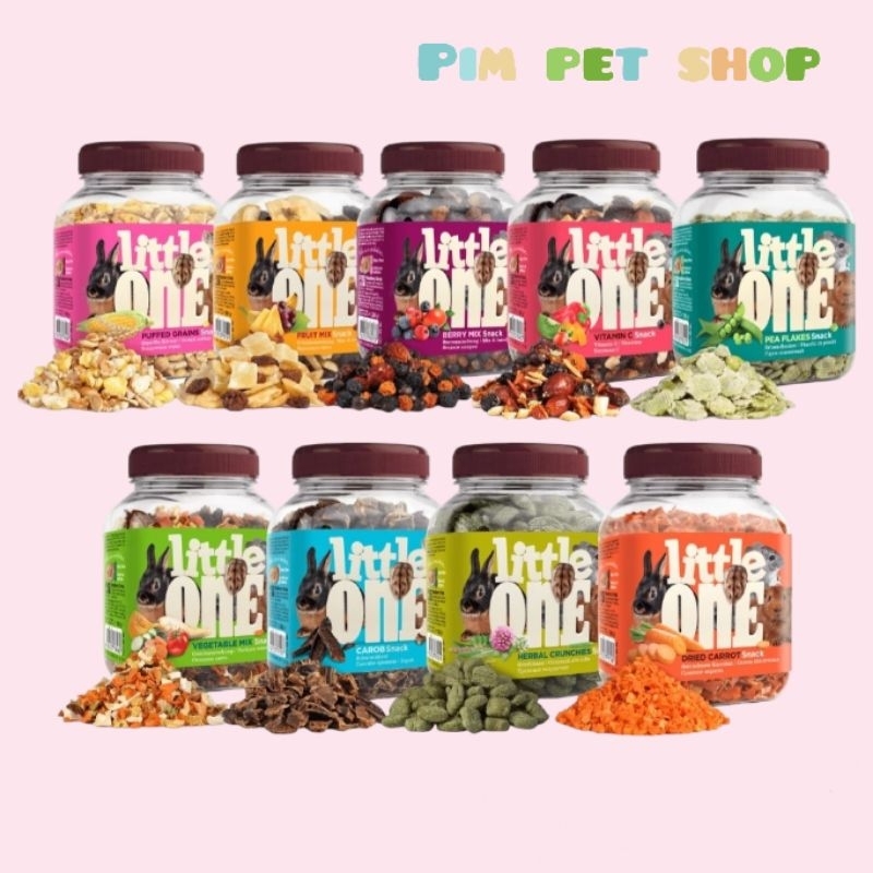 Little one Mix snack รวมอาหารเสริมวิตามิน โปรตีน อาหารว่างเเทะเล่นลับฟัน อาหารสัตว์ฟันเเทะ