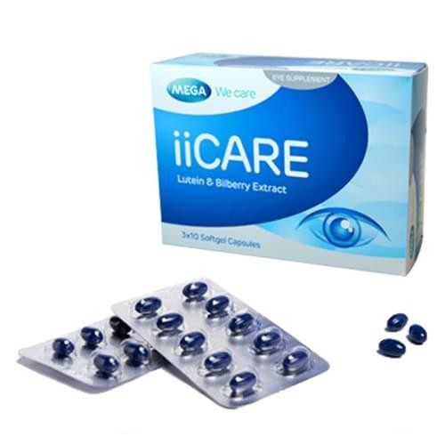 MEGA IICARE 30'S อาย แคร์ ลูทีน บำรุงสายตา