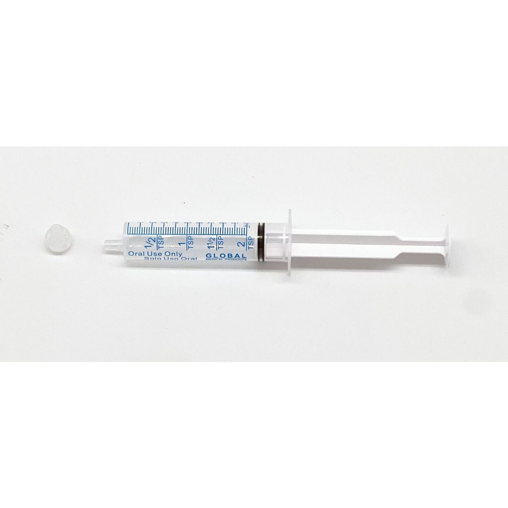 ไซริงค์ป้อนอาหารใช้ซ้ำได้ ขนาด 10ml = 2 TSP ULTRA-FLO ORAL Syringes พร้อมฝาไซริงค์ จากประเทศอเมริกา