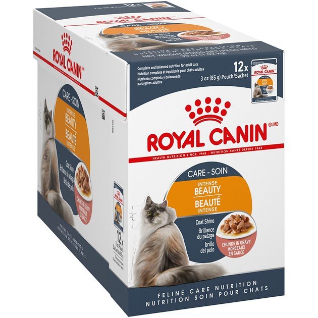 Royal Canin Intense Beauty Pouch Gravy อาหารเปียกแมวโต ดูแลผิวหนังและเส้นขน อายุ 12 เดือนขึ้นไป