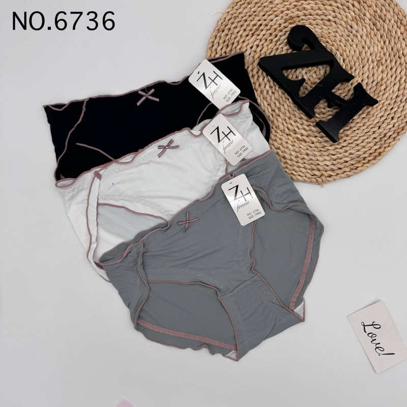 กางเกงชั้นในผู้หญิงผ้าลื่นZH.6736