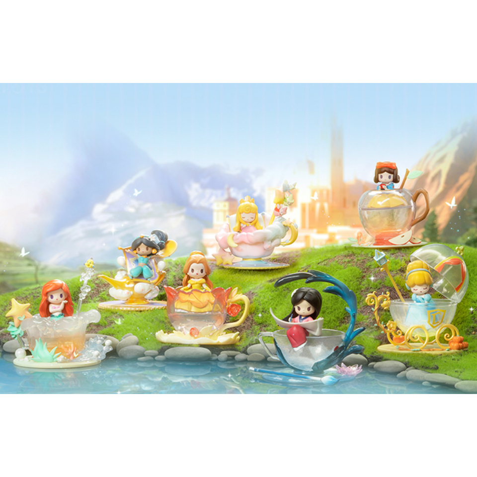52Toys X Disney Princess in Cup Tea Time Series เช็คการ์ด ไม่แกะซอง พร้อมส่ง โมเดลฟิกเกอร์