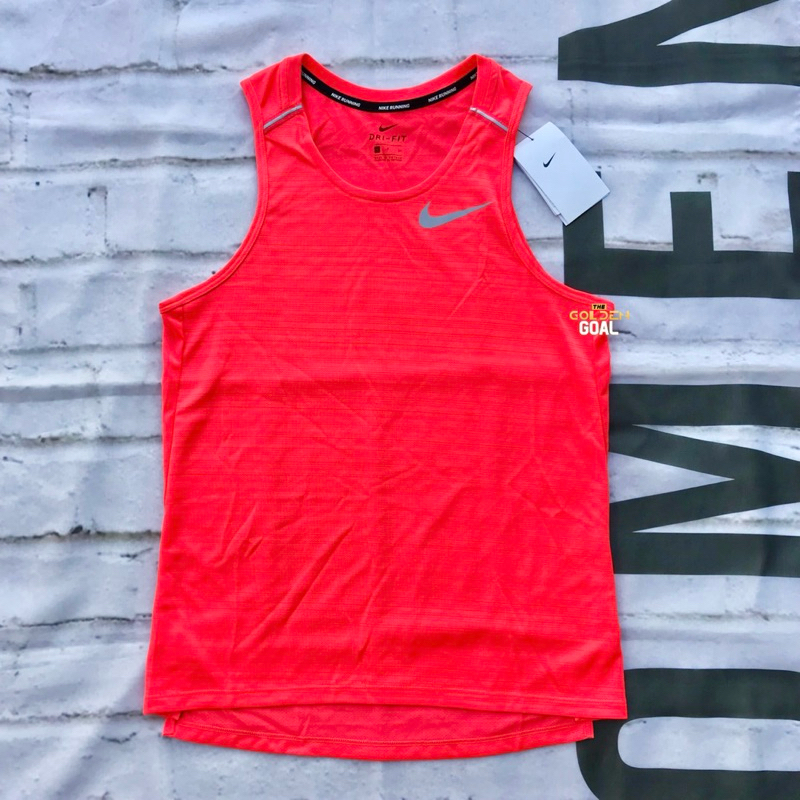 เสื้อกล้ามวิ่ง Nike Running Breathe Miler Singlet “Bright Crimson” ของแท้100%