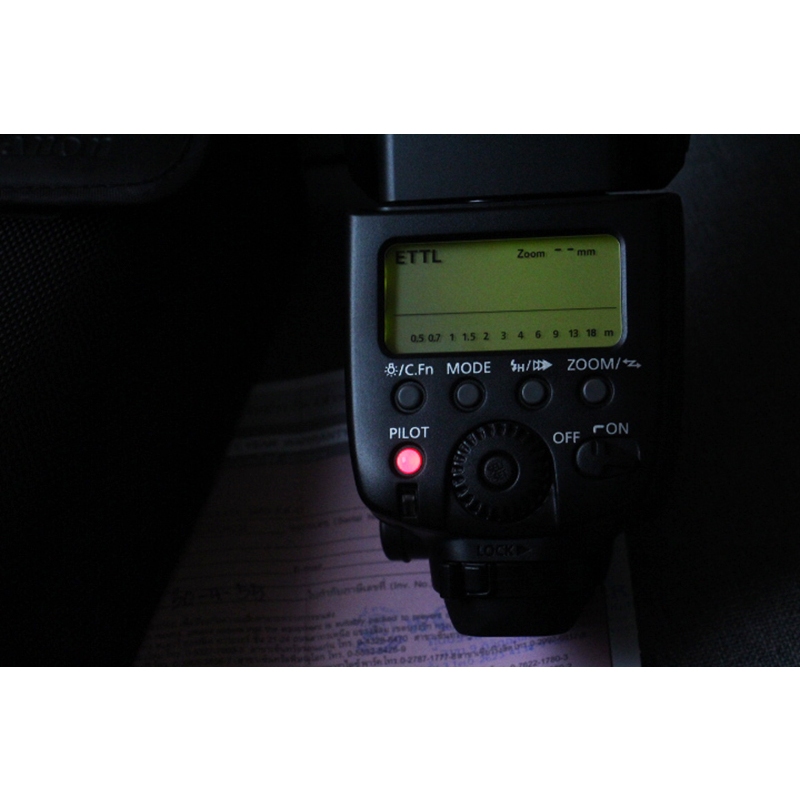 แฟลช Canon AF TTL Speedlite 580EX II สภาพ 99% ใหม่มาก พร้อมกล่อง อดปกศ. แน่นกระชับ  รับประกัน 7 วัน