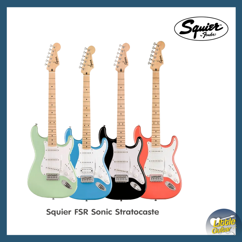Squier กีต้าร์ไฟฟ้า รุ่น Sonic Strat  ของแท้ !!