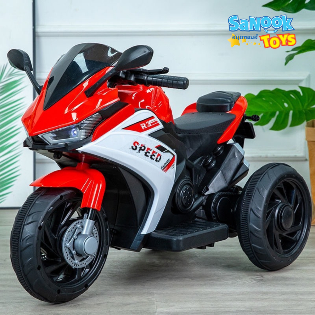 Sanooktoys รถแบตเตอรี่เด็กนั่ง รถแบตเด็ก มอเตอร์ไซค์เด็ก Mini YAMAHA R3