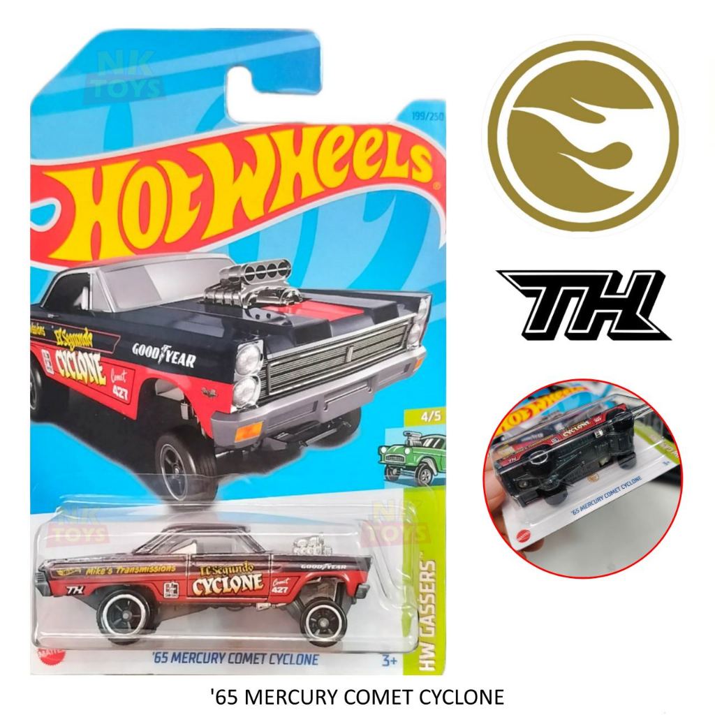 โมเดลรถเหล็ก Hotwheels : '65 MERCURY COMET CYCLONE ลิขสิทธิ์แท้ ล้อยาง STH ( SUPER TREASURE HUNT ) H