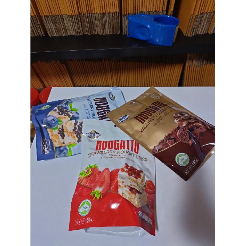 นูกัตโตะ ขนมนูกัต มาเคียโต้ 3 รสชาติ 150 กรัม ตราเนสไลน์ Nezline Nougatto Nougat Crisp