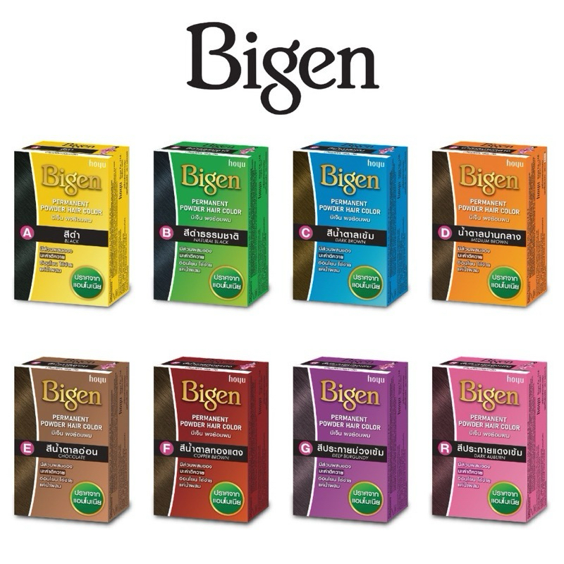 Bigen Permanent Powder Hair Color บีเง็น ผงย้อมผม