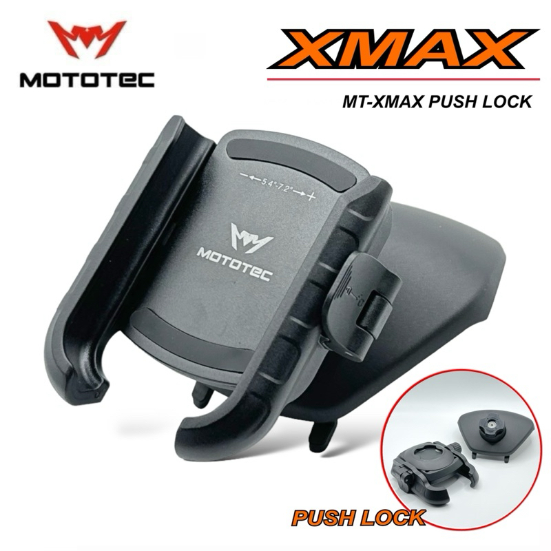 MOTOTEC PUSH LOCK MT-XMAX QD01 ชุดที่จับโทรศัพท์มือถือพร้อมครอบแฮนด์ สำหรับมอเตอร์ไซด์ XMAX 300