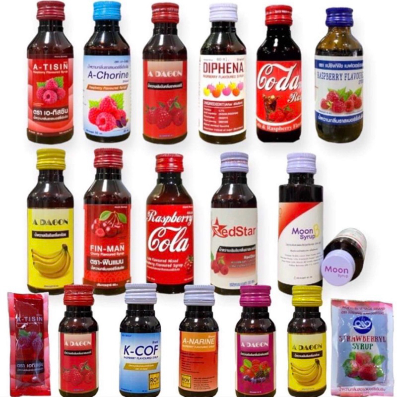 น้ำหวาน เเบบ 25 ขวด รวมหลายรสชาด