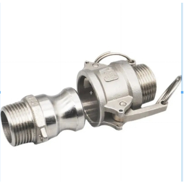 ข้อต่อสวมเร็วสแตนเลส 304 ชนิด D ชนิด F เกลียวนอก ปั้มน้ำแบบ snap-on เกลียวใน ขนาด 2'-4 นิ้ว