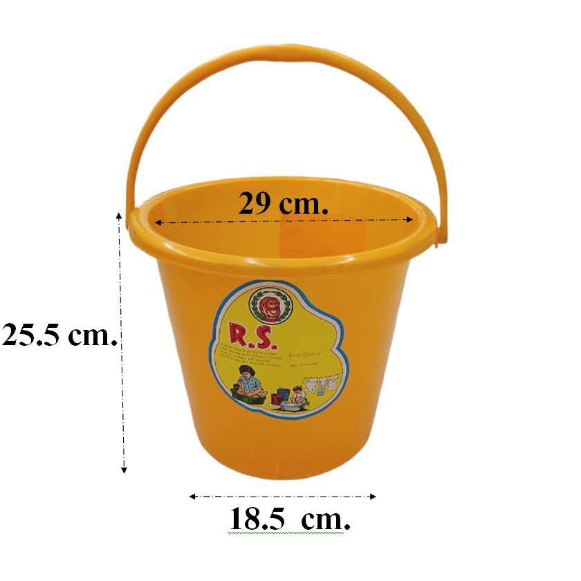 สินค้าลดราคา ถังมี ตำหนิ หูถังมีรอยร้าว ขนาดบรรจุ 9 ลิตร ถังสังฆทาน เบอร์ 3 .5 สีสดใส