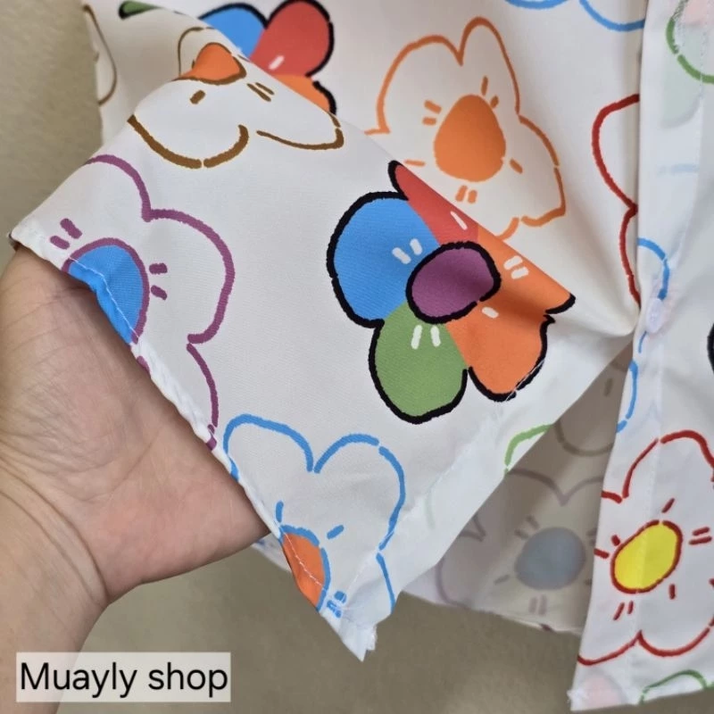 S100 เสื้อฮาวายลายสงกรานต์ แขนสั้น ชาย-หญิง สไตล์เกาหลี thumbnail 10