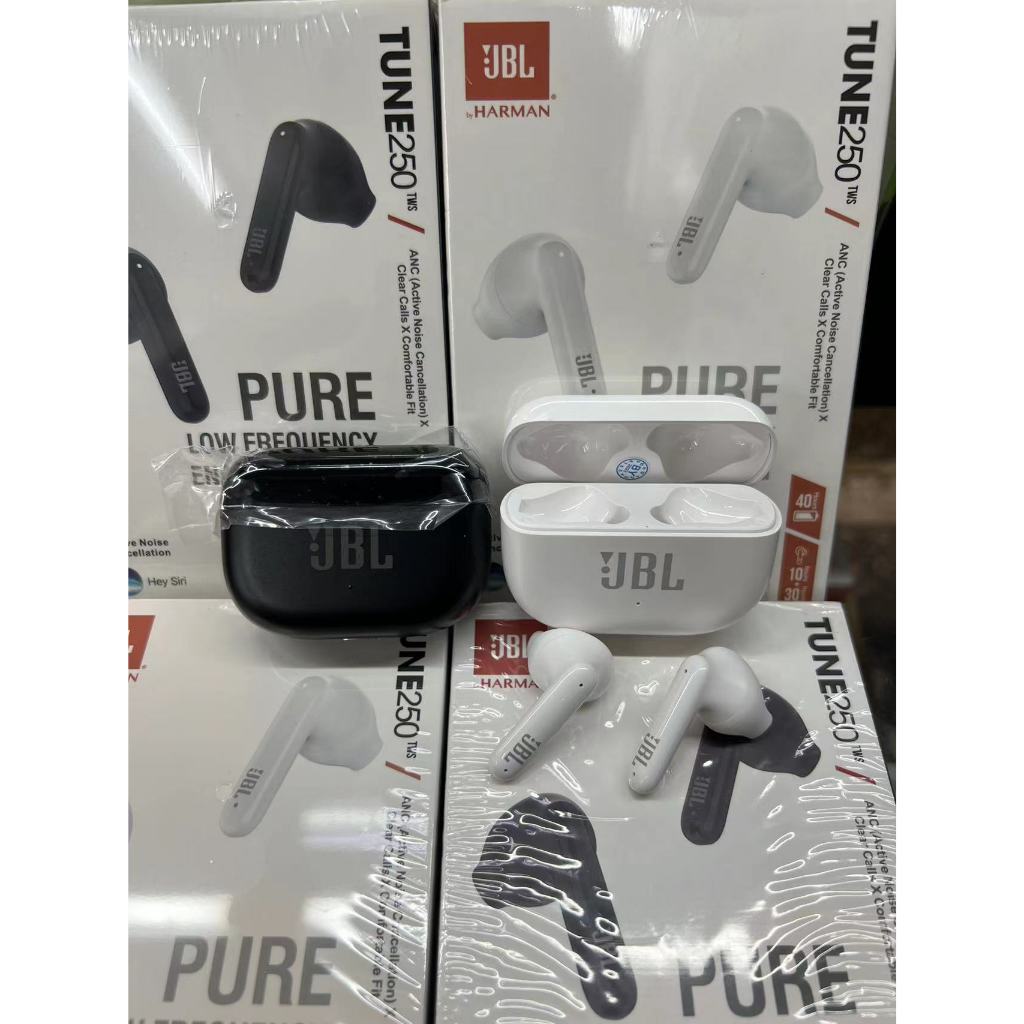 (ใหม่)หูฟังไร้สาย หูฟังบลูทูธ เอียร์บัดไร้สายที่แท้จริง หูฟัง Tune 250 ตัดเสียงรบกวน กันน้ำ กันเหงื่อ ใส่สบายตลอดวัน