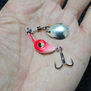 สปินเนอร์เบทจิ๋ว 8 กรัมอัพเกรด เหยื่อตกปลา สปินเนอร์เบท มินิสปินเนอร์