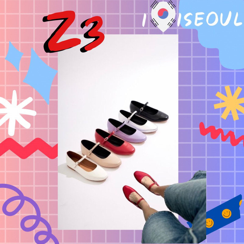 รองเท้าแมรี่เจน รุ่นZ3 รุ่นนี้ผลิตจากหนังนุ่ม ใส่สบาย เท้าสุดๆ