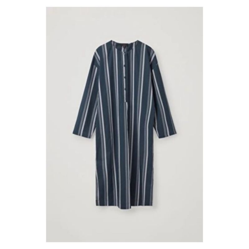 เดรส COS Long striped shirt dress (used สภาพดี)