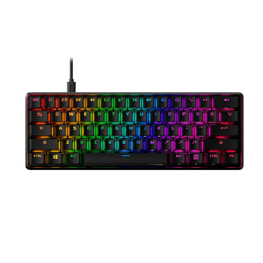 KEYBOARD (คีย์บอร์ด)  HyperX Alloy Origins 60 - Mechanical RED/LINEAR SW (US) Gaming Keyboard 4P5N4A