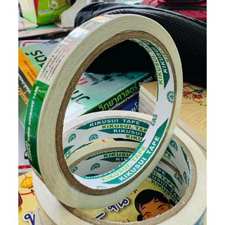 เทปเยื่อกาว เทปกาว 2 หน้า 12mm/18mm/24mmsx10หลา คุณภาพสูง No. 22A KIKUSUI (คิคูซุย) สองหน้าบาง US.Station