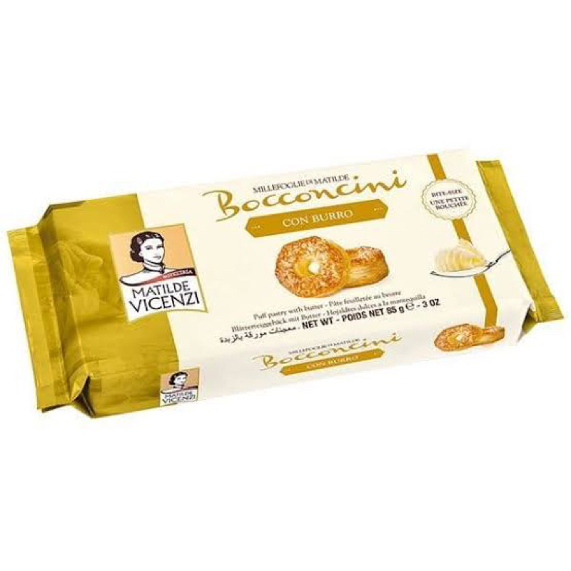 Vicenzi Bocconcini Con Burro 85 g. พายรสเนย นำเข้าจาก อิตาลี🇮🇹