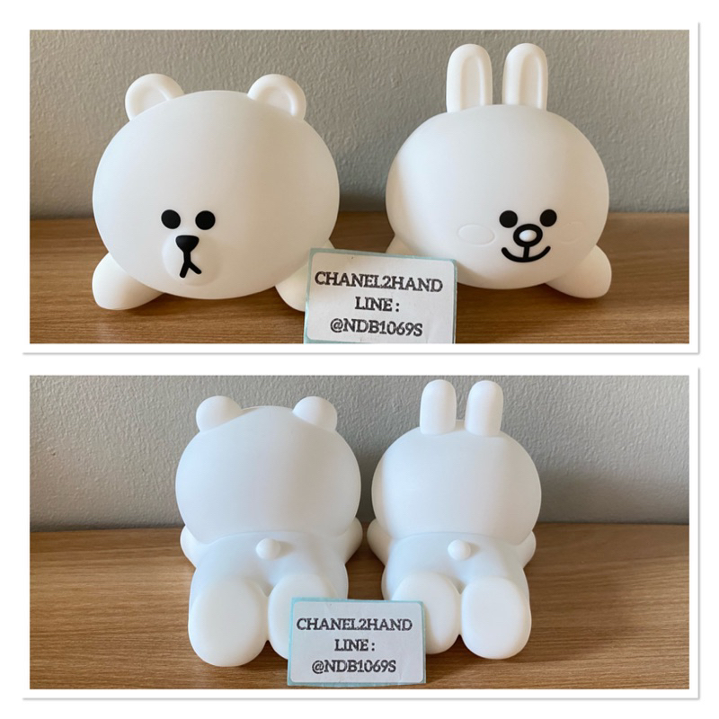 มีโค้ดลด30% ทักib แท้ CHANEL2HAND99 LINE FRIENDS Room Light BEAR BROWN CONY ไลน์ โคมไฟซิลิโคน ไฟหมีบ