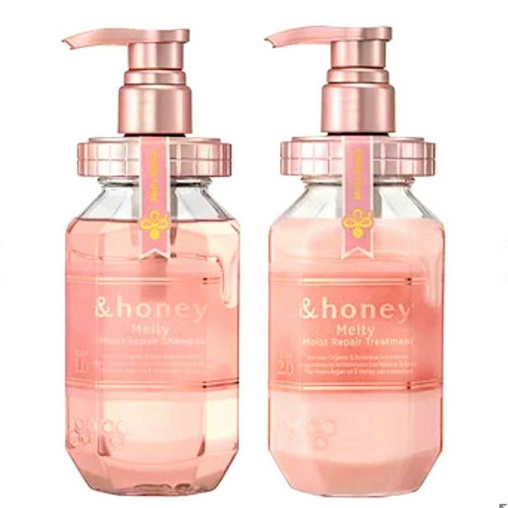 & Honey Deep Melty Moist Shampoo Treatment and hair oil แชมพู ทรีทเมนต์