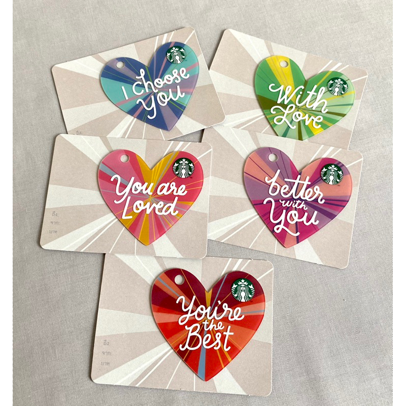 บัตร Starbucks Card Limited Edition (Thailand)  - Valentines Collection (บัตรพลาสติก/ไม่มีมูลค่าในบัตร)