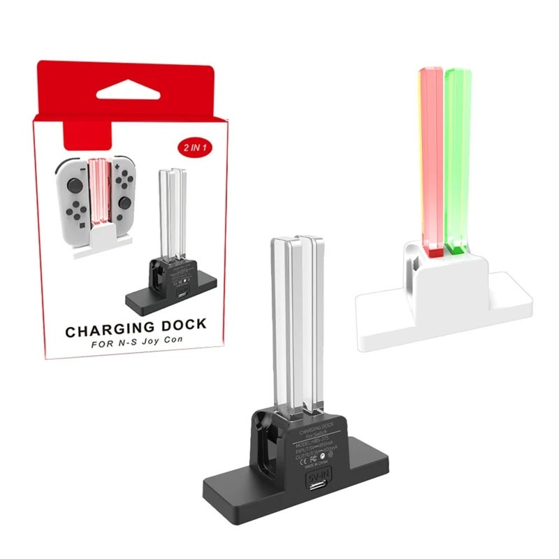 Joy-Con-Charger, แท่นชาร์จ Charger ที่ชาร์จจอยเกม Nintendo Switch joy con DOBE Charging For Nintendo Switch