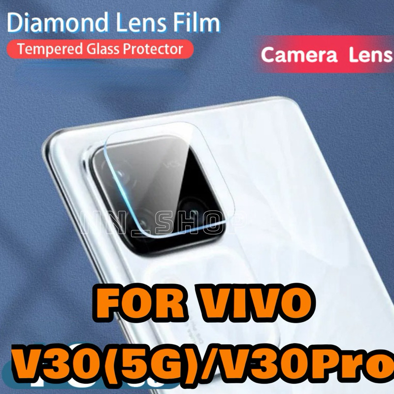 ฟิล์มกระจกเลนส์กล้อง(เเบบใส)3D รุ่นVIVO V30(5G)/V30Pro(5G) !ตรงรุ่น! ฟิล์มกระจกติดเลนส์มือถือ สินค้าพร้อมส่งในไทย