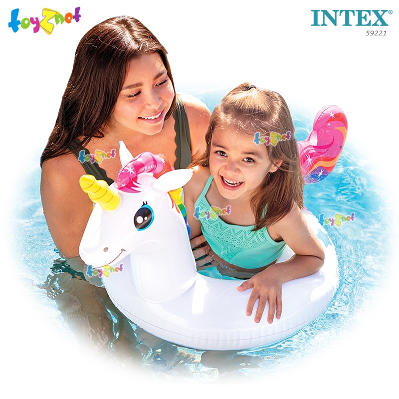 Intex ห่วงยางลายรูปหัวสัตว์ ยูนิคอร์นใหญ่ 1.07 x 0.58 ม. รุ่น 59221