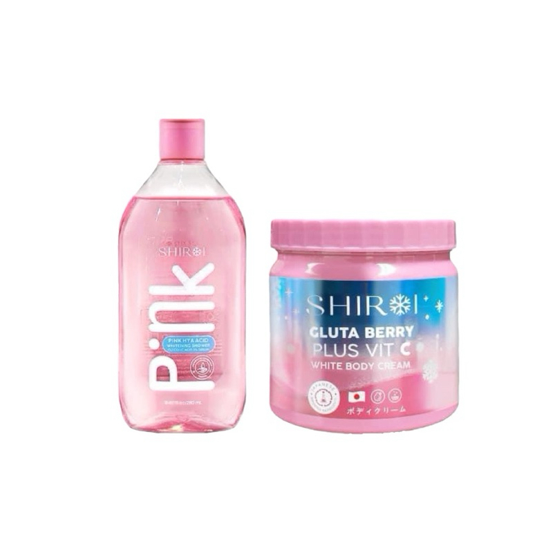 ครีมชิโรอิกลูต้า /ครีมอาบน้ำชิโรอิ Shiroi Gluta Berry Plus Vit C ผิวขาวกระจ่างใส ลดรอยเเตก ปริมาน 500 กรัม