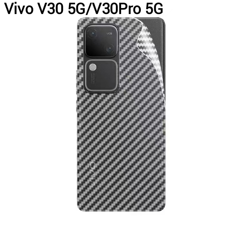 Vivo Y200/Vivo Y28S 5G/V30E 5G/Y18/Y28 5G/Y100 5G/Vivo Y03/V30 Pro5G(ส่งในไทย)ฟิล์มหลังเคฟล่าVivo V3