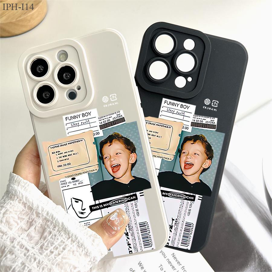 IPhone 16 15 14 13 12 11 8 7 X XS XR SE Plus Pro Max 2020 2022 เคสไอโฟน Label เคส เคสโทรศัพท์
