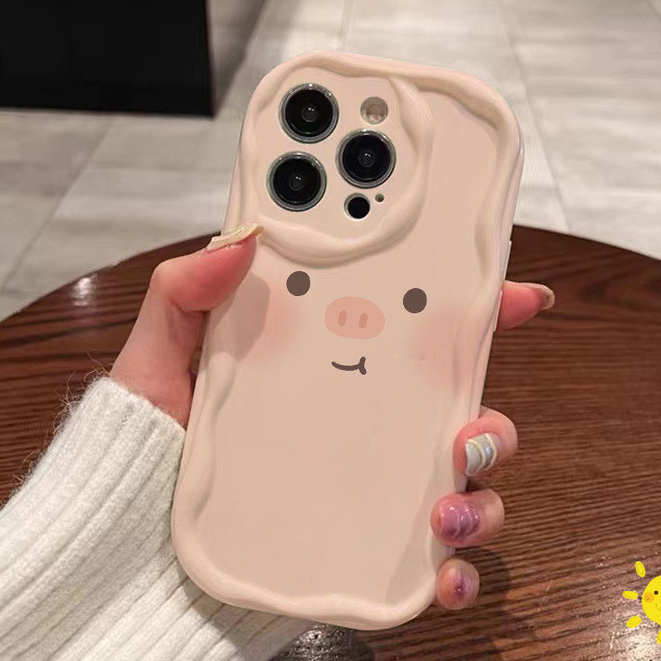 【ส่งจากไทย】จัดส่งภายใน 3 วัน เคสไอโฟน11 เคส For iPhone 11 12 13 14 15 Pro Max 7 8 Plus SE Case หมูน่ารัก เคส