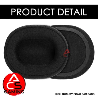 ACS (A4) ฟองน้ำหูฟัง Steelseries (ผ้าตาราง/เย็บขอบ) สำหรับรุ่น Arctis 1, 3, 5, 7, 9X, Pro Earpads