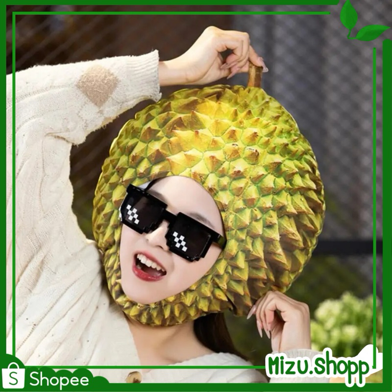 ☀️พร้อมส่ง☀️ หมวกทุเรียน หมวกผลไม้ ชุดคอสเพลย์ ปาร์ตี้ พร็อพถ่ายรูป