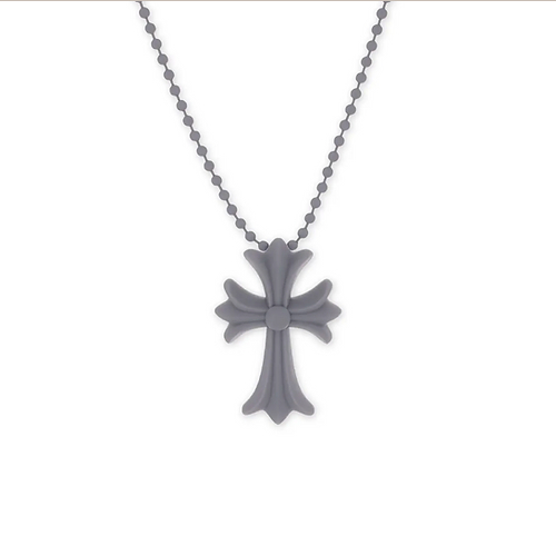 CHROME HEARTS SILICONE NECKLACE - GREY