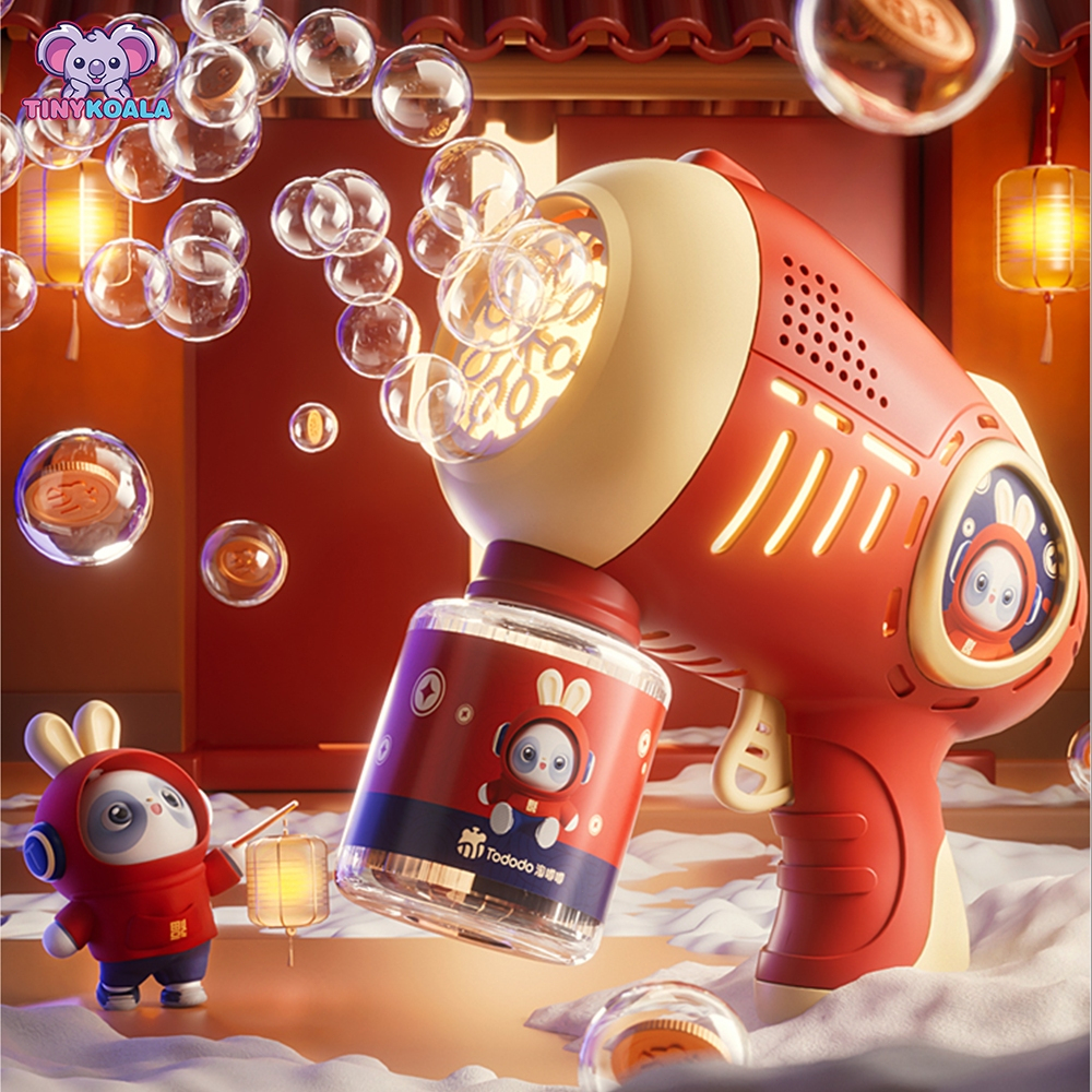 พร้อมส่ง Tinykoala ปืนยิงฟองสบู่ ปืนเป่าฟองสบู่ เครื่องเป่าฟองอัติโนมัติ Bubble Gun ดีไซน์สวยน่ารัก