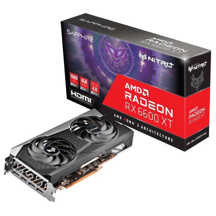SAPPHIRE NITRO+ RX6600 XT GAMING OC 8GB DDR6
