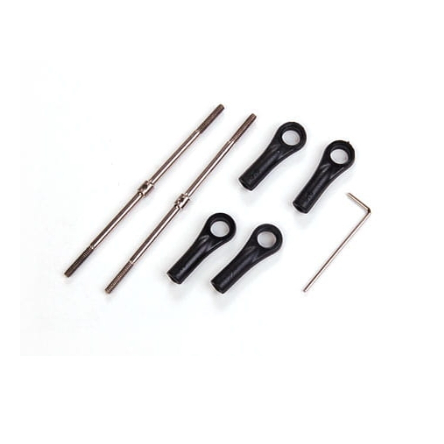 [อะไหล่ฮอ] เคลียสต๊อค Titanium Turnbuckles (pitch) for TRex 500 600 700 series ลิ้งปรับพิท ไทไทเนียม ปรับละเอียด