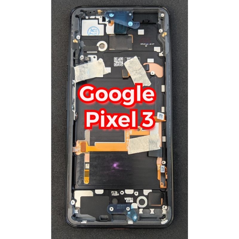 หน้าจอ Google pixel 3 พร้อมกรอบ display
