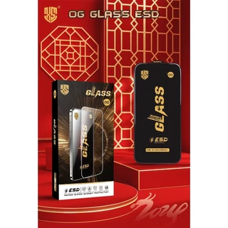 ฟิล์มกระจก เต็มจอ OG GLASS ESD ภาพชัด คุณภาพดี ติดเองได้ 1กล่อง 10แผ่น IPHOINE 16 PRO MAX